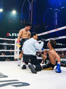 Paris Pernandes vs Edy Boxing. (Instagram @parispernandes_)